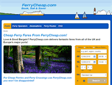 Tablet Screenshot of ferrycheap.com